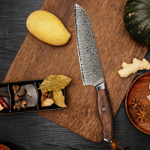 Damascus Steel Sande Santoku Knife