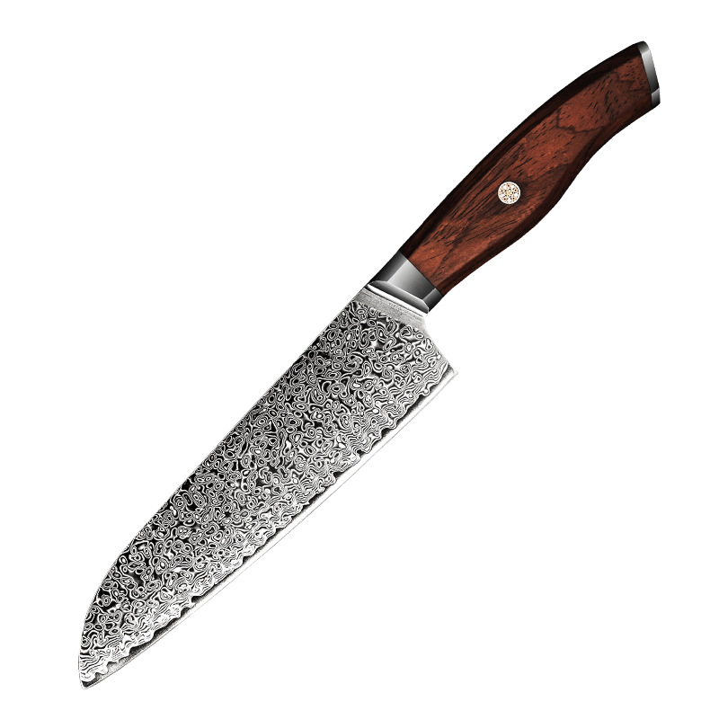 Damascus Steel Sande Santoku Knife