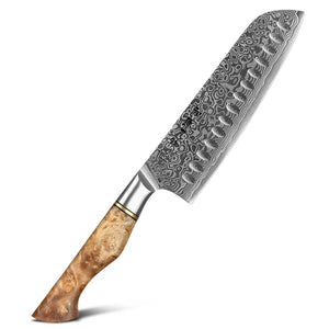 S30-3 | 7" Santoku Knife - 67 Layers Damascus steel
